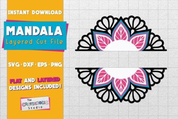 3D SVG Mandala for Shadow Boxes