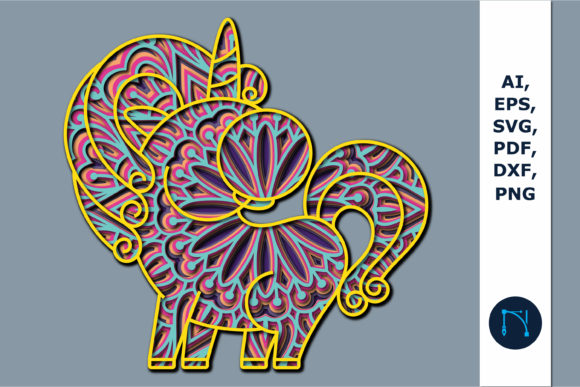 3D SVG Shapes: A Unicorn Mandala Review