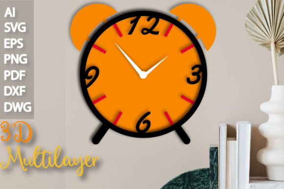 3D Vintage Clock SVG: A Shape for Editorial Design