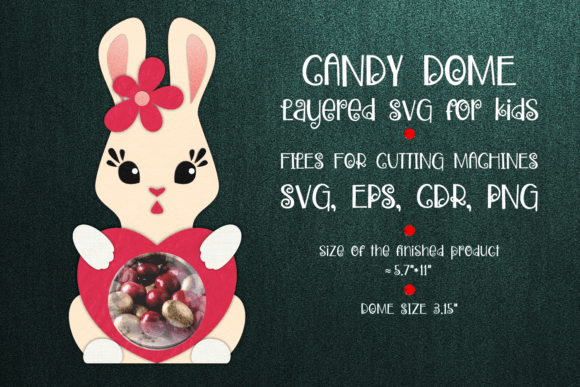 Bunny Candy Dome: 3D SVG Shapes for Brands