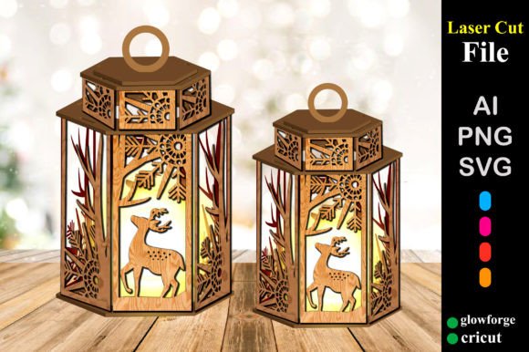 Deer Christmas 3D SVG for Festive Branding