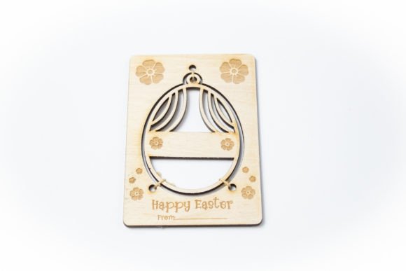 Easter 3D SVG Card: Egg with Flower Pattern