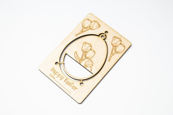 Easter Card - Egg with Tulip: A 3D SVG Review
