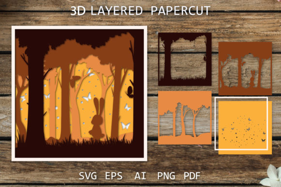 Forest 3D SVG for Shadow Boxes: A Designer's Review