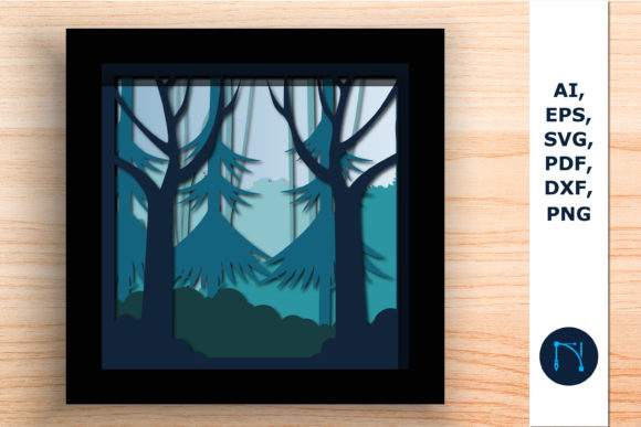 Review: 3D SVG Forest Frame for Shadow Boxes