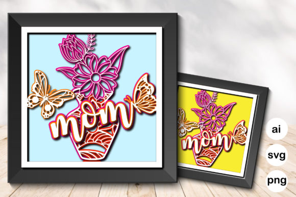 Review: 3D SVG Mom Flower Shadow Boxes