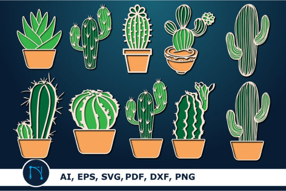 Succulent Magnets SVG Bundle: 3D SVG Shapes Review